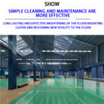 badminton flooring clean