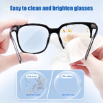 Defogging glasses wipes