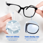 Defogging glasses wipes